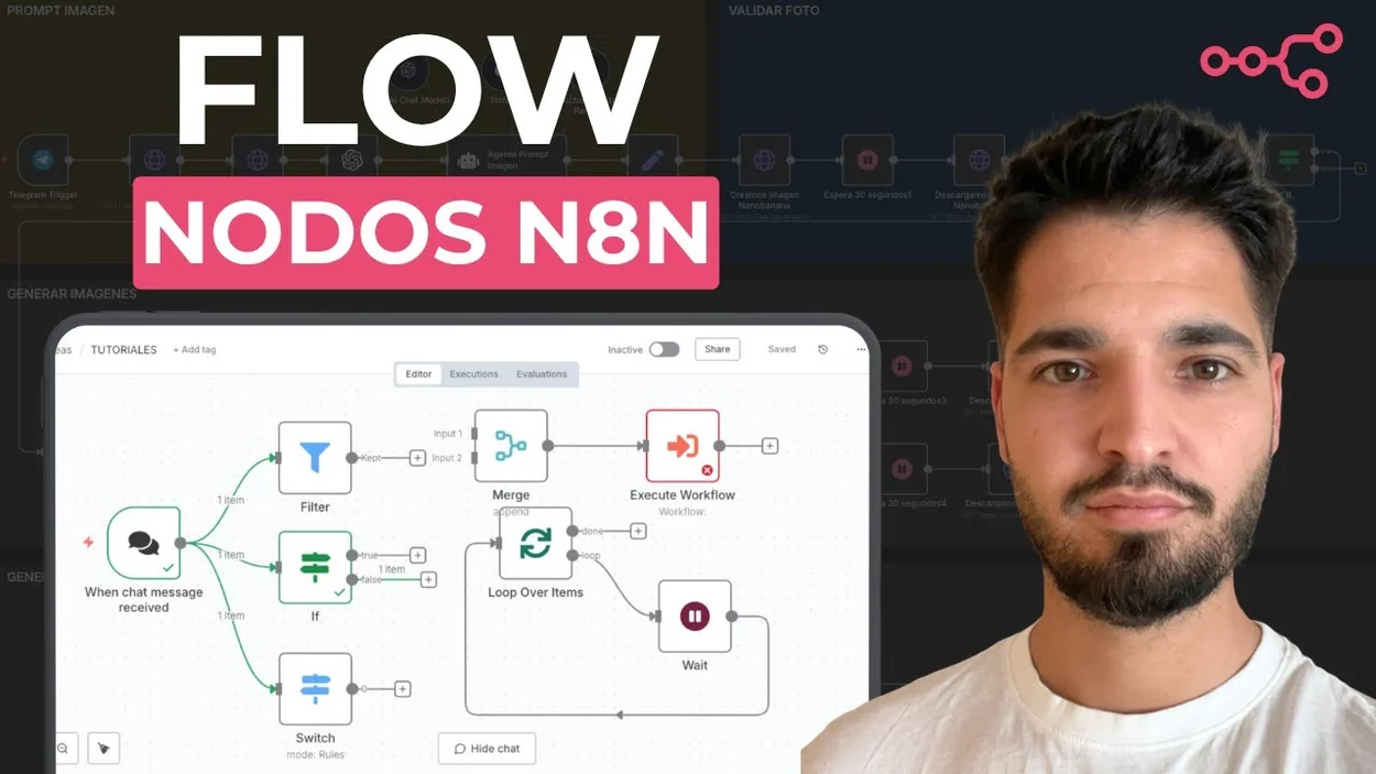 Los 6 Nodos de FLOW en N8N que Debes Conocer para Automatizaciones Inteligentes — V3