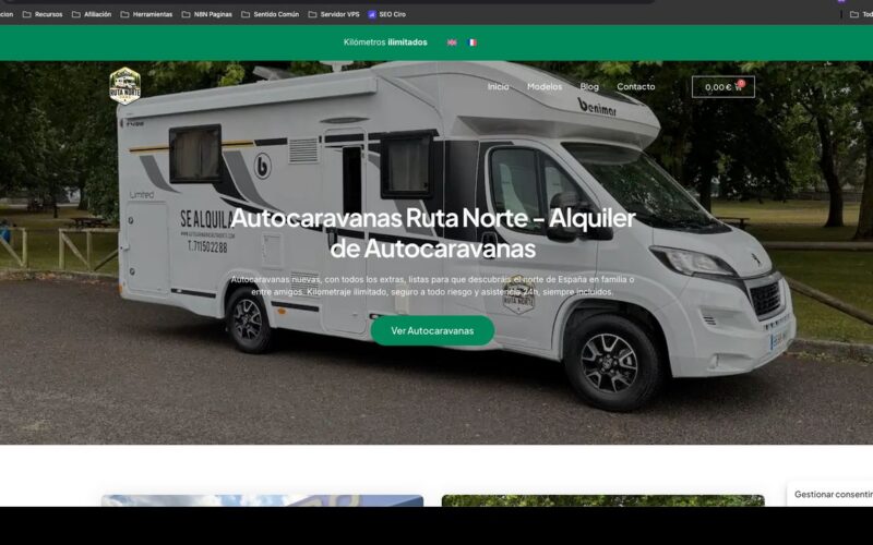 Omar Pumariega Página de inicio de la web Autocaravanas Ruta Norte
