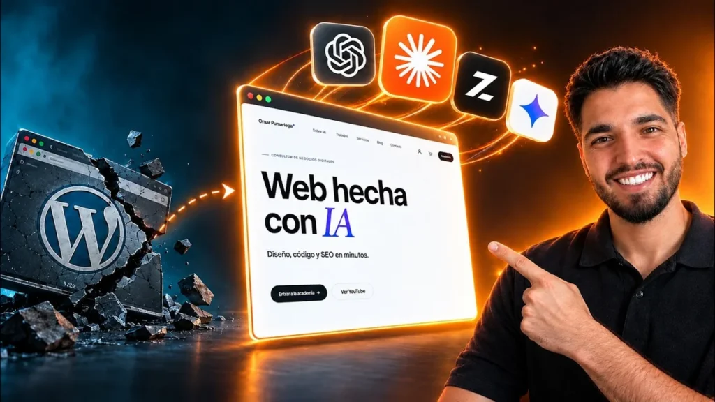 ¿Es la IA el fin de WordPress? Mi respuesta tras 9 años diseñando webs — V3