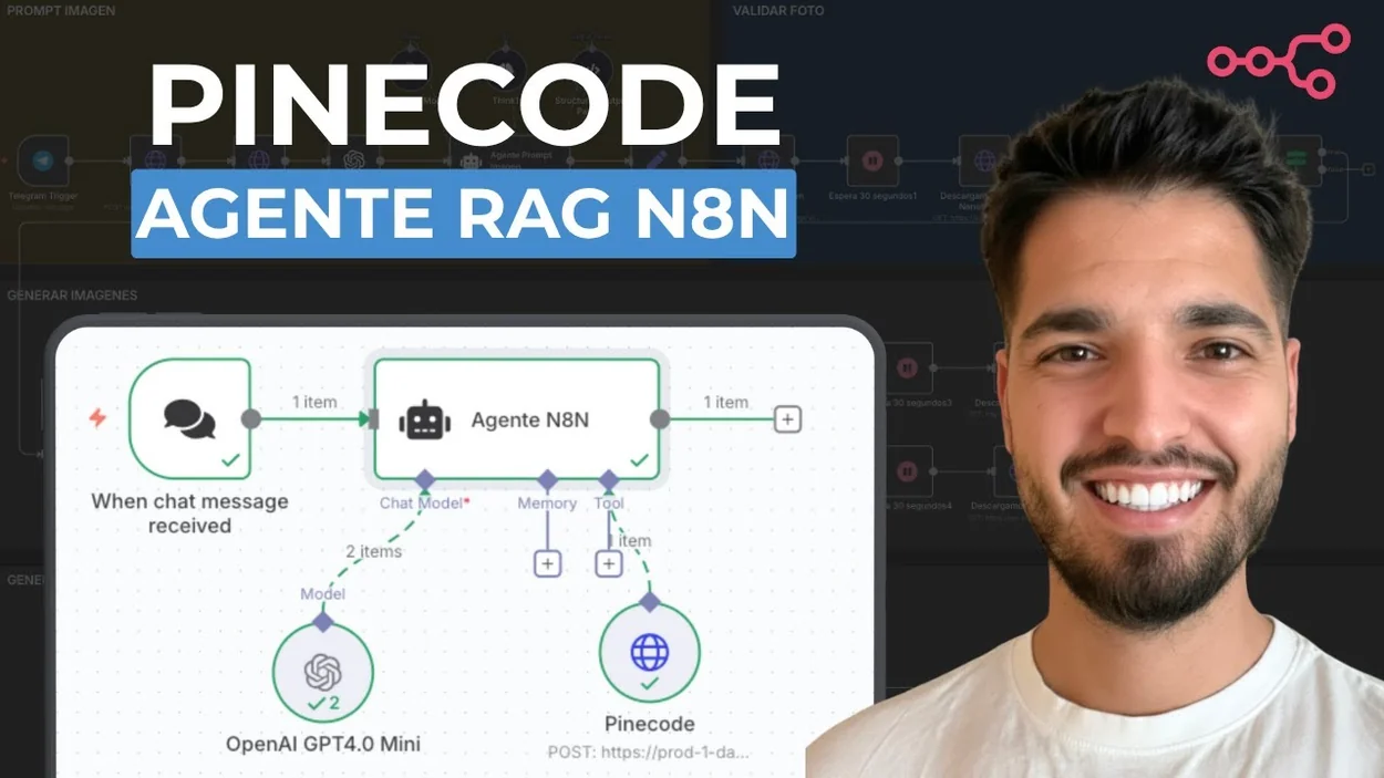 Memoria RAG con Pinecode para Agentes de IA en n8n: La Guía Práctica (y Sencilla) — V3