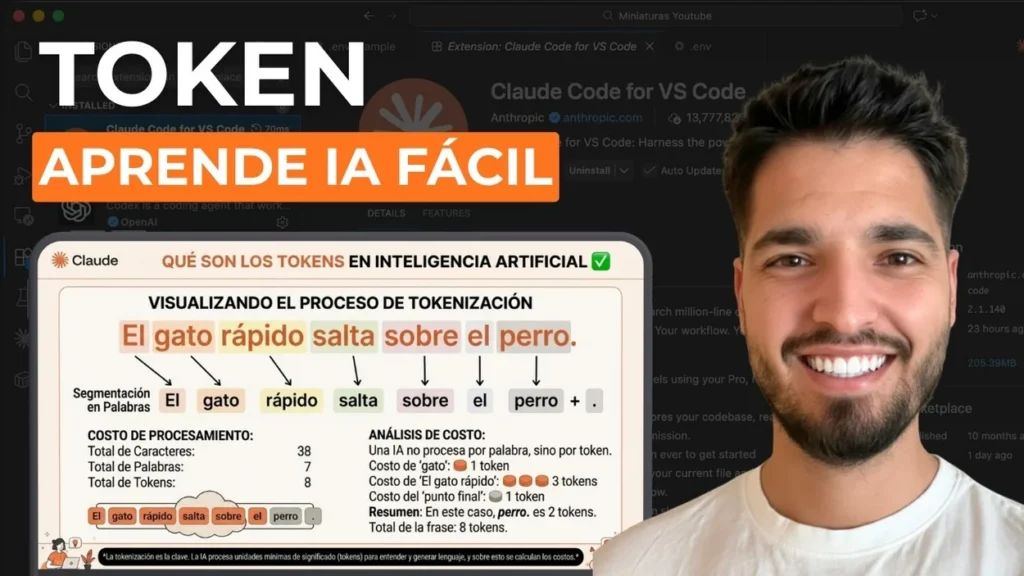 Omar Pumariega ¿Qué son los TOKENS en IA? Te lo explico para que no te arruines en ChatGPT o Claude — V3
