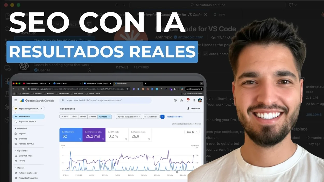 SEO con IA: El experimento real de una web de cerrajería en Asturias (y por qué no está en primera página) — V3