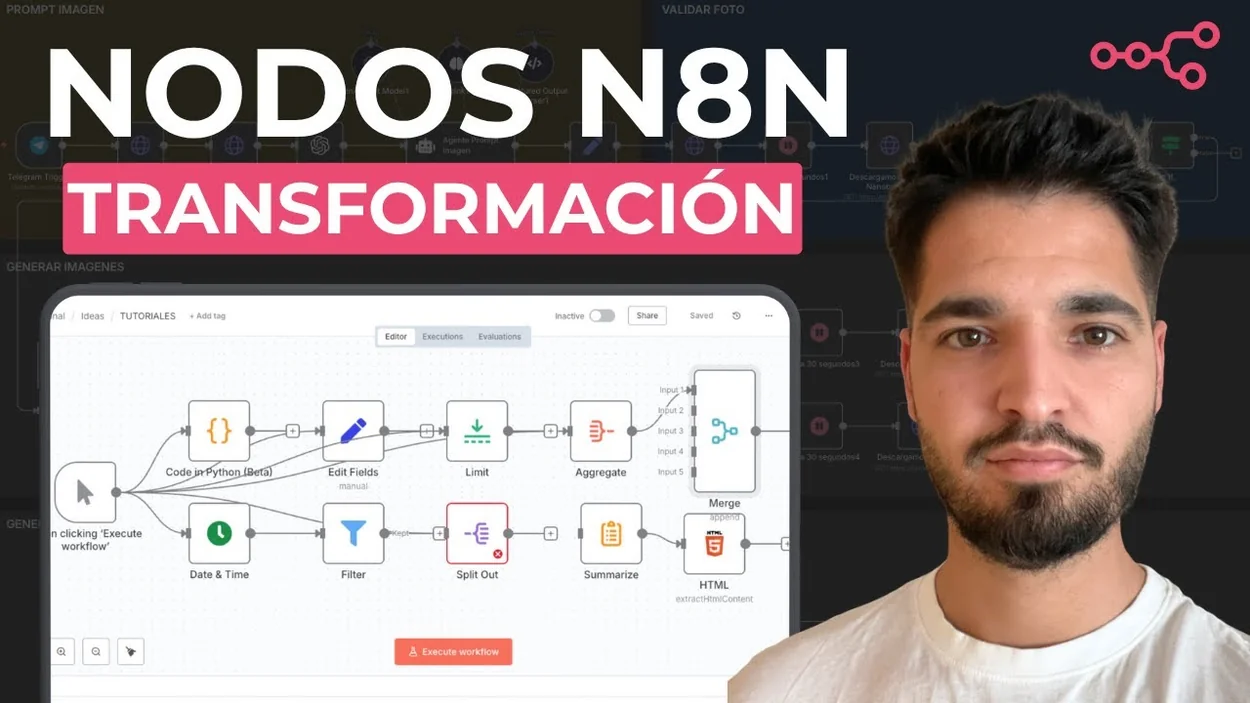Transformación de Datos en n8N: Los Nodos Más Importantes Explicados (Para No Programadores) — V3